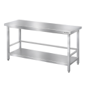 Table de travail en inox Bar 1600x600 mm avec renfort PREMIUM - GOLDINOX