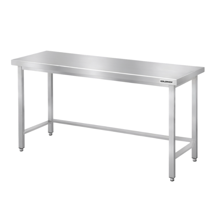 Table de travail en inox Bar 1600x700 mm avec renfort PREMIUM - GOLDINOX