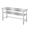 Table de travail en inox Bar 1600x800 mm avec renfort PREMIUM - GOLDINOX