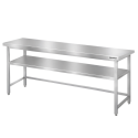Table de travail en inox Bar 1800x700 mm avec renfort PREMIUM - GOLDINOX