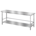 Table de travail en inox Bar 1800x700 mm avec renfort PREMIUM - GOLDINOX