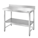 Table de travail en inox Bar 1000x700 mm avec renfort et dosseret PREMIUM - GOLDINOX