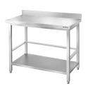 Table de travail en inox Bar 1200x700 mm avec renfort et dosseret PREMIUM - GOLDINOX