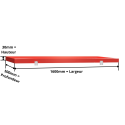 Plaque de découpe rouge 1600x500 mm (Conforme HACCP) PREMIUM - GOLDINOX