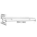 Plaque de découpe blanche 500x500 mm (Conforme HACCP) PREMIUM - GOLDINOX