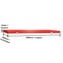 Plaque de découpe rouge 1000x800 mm (Conforme HACCP) PREMIUM - GOLDINOX
