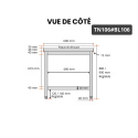 Table de travail en inox 1000x600 mm avec plaque de découpe blanche PREMIUM - GOLDINOX