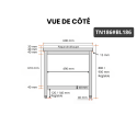 Table de travail en inox 1800x600 mm avec plaque de découpe blanche PREMIUM - GOLDINOX