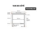 Table de travail en inox 1800x700 mm avec plaque de découpe blanche PREMIUM - GOLDINOX