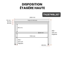 Table de travail en inox 2000x700 mm avec plaque de découpe blanche PREMIUM - GOLDINOX