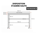 Table de travail en inox 2000x700 mm avec plaque de découpe blanche sur roulettes PREMIUM - GOLDINOX
