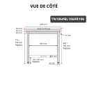Table de travail en inox 1000x600 mm avec plaque de découpe blanche et renfort PREMIUM - GOLDINOX