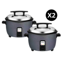 LOT DE 2 Cuiseurs à riz professionnel 19 Litres IDEAL - GOLDINOX