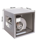 Caisson de ventilation 6250 m³/heure insonorisé (Triphasé 380V) PREMIUM - GOLDINOX