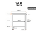 Table de travail en inox Bar 600x500 mm avec 1 étagère inférieure PREMIUM - GOLDINOX