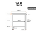 Table de travail en inox Bar 700x500 mm avec 1 étagère inférieure PREMIUM - GOLDINOX