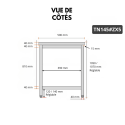 Table de travail en inox Bar 1400x500 mm avec 1 étagère inférieure PREMIUM - GOLDINOX