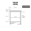 Table de travail en inox Bar 700x500 mm avec 1 étagère inférieure et dosseret PREMIUM - GOLDINOX