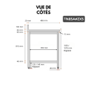Table de travail en inox Bar 800x500 mm avec 1 étagère inférieure et dosseret PREMIUM - GOLDINOX