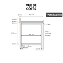 Table de travail en inox Bar 1000x500 mm avec 1 étagère inférieure et dosseret PREMIUM - GOLDINOX