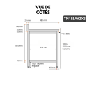 Table de travail en inox Bar 1800x500 mm avec 1 étagère inférieure et dosseret PREMIUM - GOLDINOX