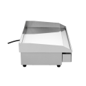 Plancha en acier lisse chromée électrique professionnelle 730x470 mm PREMIUM - GOLDINOX