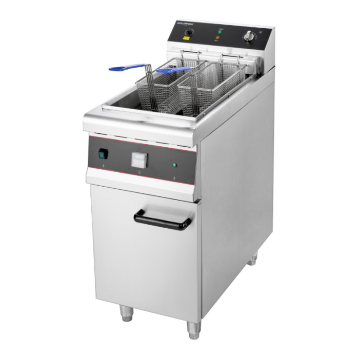 Friteuse électrique professionnelle sur coffre 21 Litres (10 kW) IDEAL - GOLDINOX