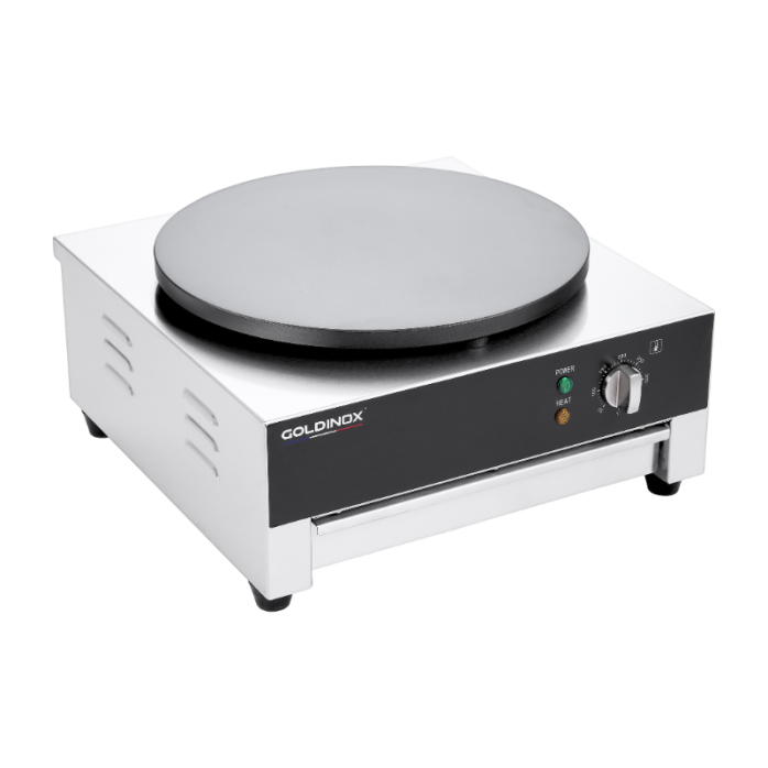 Crêpière ronde électrique 400mm PREMIUM - GOLDINOX