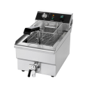 Friteuse électrique à poser professionnelle 10 Litres avec robinet de vidange (230V) IDEAL - GOLDINOX