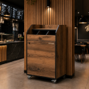 Desserte de service compacte professionnelle en bois Baroque PREMIUM - GOLDINOX