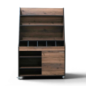 Desserte de service professionnelle avec service haut en bois Baroque PREMIUM - GOLDINOX