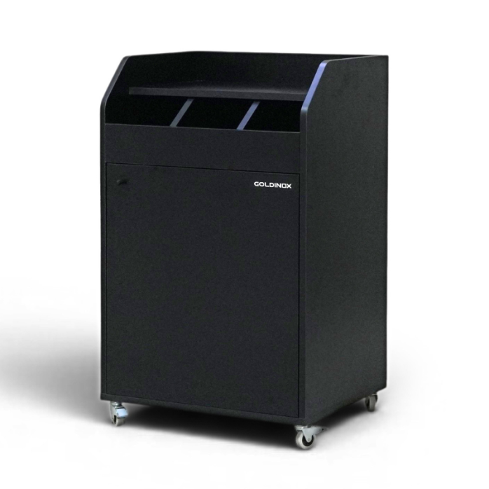 Desserte de service compacte professionnelle en bois Noir PREMIUM - GOLDINOX