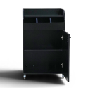 Desserte de service compacte professionnelle en bois Noir PREMIUM - GOLDINOX