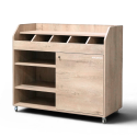 Desserte de service professionnelle en bois Chêne clair PREMIUM - GOLDINOX