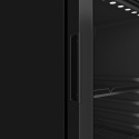 Armoire à boissons 280 Litres avec roulettes à l'arrière Full Black PREMIUM - GOLDINOX