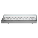 Bain marie professionnel avec robinet de vidange (5x GN1/2) PREMIUM - GOLDINOX