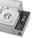 Bain marie professionnel avec robinet de vidange (5x GN1/2) PREMIUM - GOLDINOX