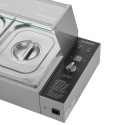 Bain marie professionnel avec robinet de vidange (3x GN1/2) PREMIUM - GOLDINOX