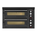 Four à pizza électrique 4+4 x Ø34 cm (12kW - 380V) Série "PIZZA CHEF" PREMIUM - GOLDINOX