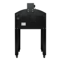 Four à pizza électrique 4x Ø34 cm (6kW-380V) sur roulettes avec hotte d'extraction + moteur Série "PIZZA CHEF" PREMIUM-GOLDINOX