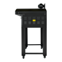 Four à pizza électrique 4x Ø34 cm (6kW-380V) sur roulettes avec hotte d'extraction + moteur Série "PIZZA CHEF" PREMIUM-GOLDINOX