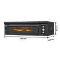 Four à pizza électrique 6 x Ø34 cm LARGE (8kW - 380V) Série "PIZZA CHEF" PREMIUM - GOLDINOX
