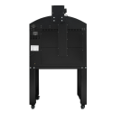 Four à pizza électrique 4x Ø34 cm (6kW-380V) sur roulettes avec hotte d'extraction + moteur Série "PIZZA CHEF" PREMIUM-GOLDINOX