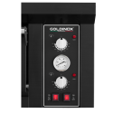 Four à pizza électrique 4 x Ø34 cm (6kW - 380V) avec hotte d'extraction Série "PIZZA CHEF" PREMIUM - GOLDINOX