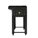 Four à pizza électrique 6 x Ø34 cm (8kW - 380V) sur roulettes et hotte d'extraction Série "PIZZA CHEF" PREMIUM - GOLDINOX