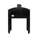 Four à pizza électrique 6x Ø34 cm (8kW-380V) sur roulettes avec hotte d'extraction + moteur Série "PIZZA CHEF" PREMIUM-GOLDINOX