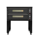 Four à pizza électrique 6 +6 x Ø34 cm LARGE (16kW - 380V) sur roulettes Série "PIZZA CHEF" PREMIUM - GOLDINOX