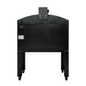 Four à pizza électrique 6 + 6 x Ø34 cm LARGE (16kW-380V) sur roulettes avec hotte d'extraction + moteur Série "PIZZA CHEF" PREMI