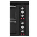 Four à pizza électrique 6+6 x Ø34 cm LARGE (16kW - 380V) Série "PIZZA CHEF" PREMIUM - GOLDINOX
