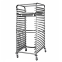 Chariot à échelles inox compatible GN 1/1 et 600x400 mm - 15 niveaux PREMIUM - GOLDINOX